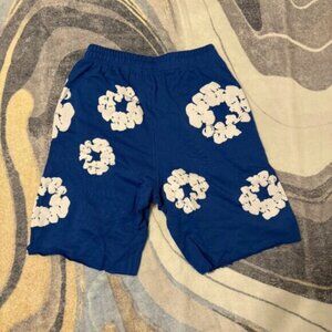 Denim Tears 🧑🏽‍🤝‍🧑🏾 The Cotton Wreath Blue Shorts 💁🏼‍♂️ Size Medium or La